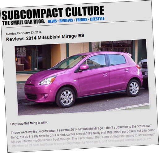 Subcompact Culture - The small car blog: Top 5 Mitsubishi Mirage